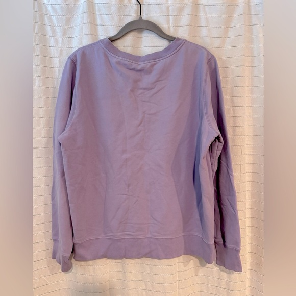 Lands' End Light Purple Lilac Sweatshirt Size Medium 10-12 - Picture 3 of 4